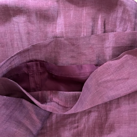 EUC, Peruvian Collection, SZ 8, Linen & Silk Classic Dress Magenta - Picture 6 of 7